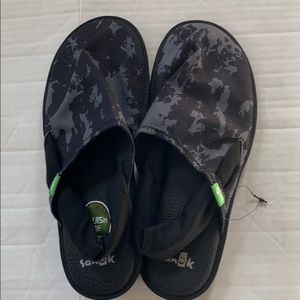 Sanuk Yoga Mat Slides Slip-On Sandals NWOT! Women's size 6